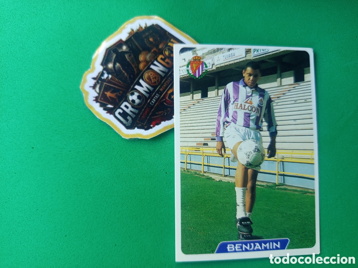Cromos de f&uacute;tbol: ❇️ CROMO ⚽ CARD BENJAM&Iacute;N VALLADOLID 331 FICHAS DE LA LIGA 95 96 1995 1996 MUNDICROMO ❇️