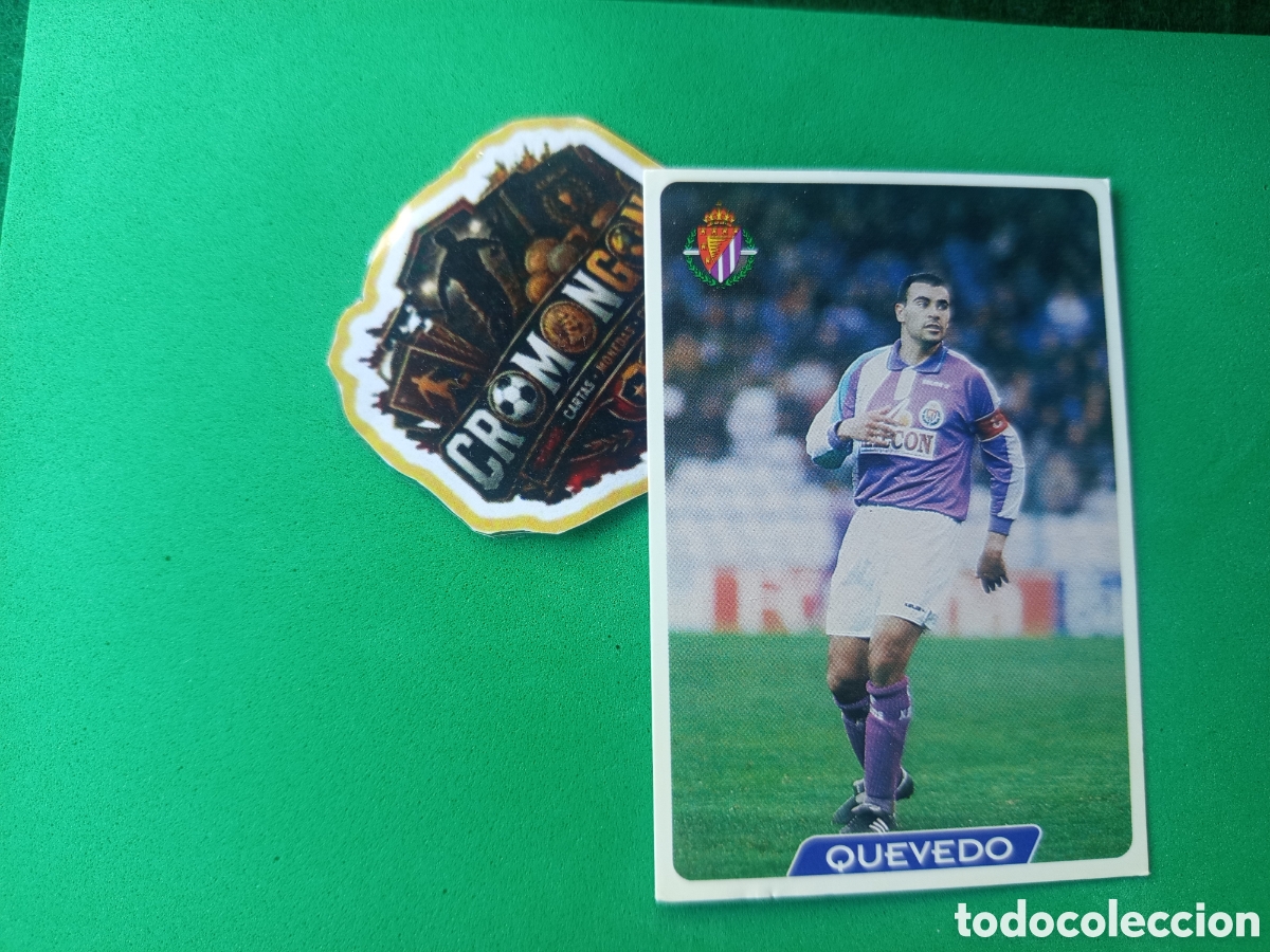 Cromos de f&uacute;tbol: ❇️ CROMO ⚽ CARD QUEVEDO VALLADOLID 338 FICHAS DE LA LIGA 95 96 1995 1996 MUNDICROMO ❇️