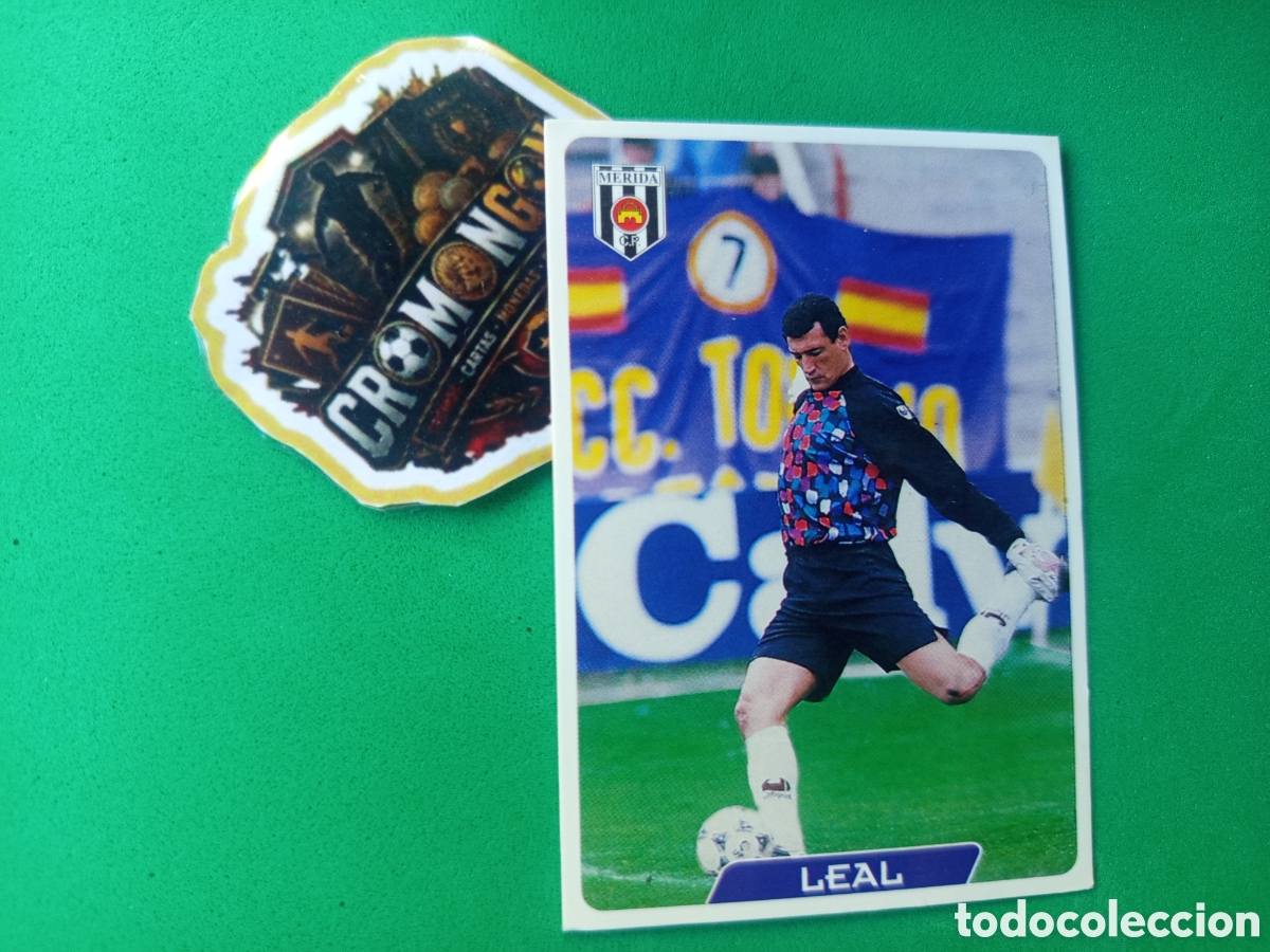 Cromos de f&uacute;tbol: ❇️ CROMO ⚽ CARD LEAL M&Eacute;RIDA 345 FICHAS DE LA LIGA 95 96 1995 1996 MUNDICROMO ❇️