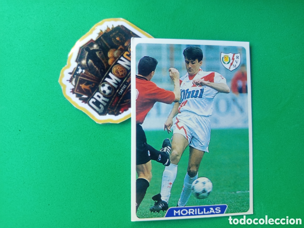 Cromos de f&uacute;tbol: ❇️ CROMO ⚽ CARD MORILLAS RAYO VALLECANO 367 FICHAS DE LA LIGA 95 96 1995 1996 MUNDICROMO ❇️