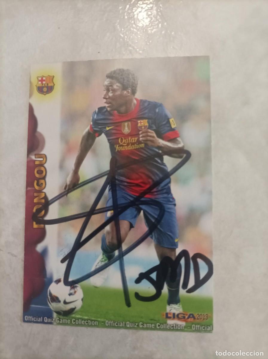 Cartes &agrave; collectionner de Football: Dongou cromo futbol firmado