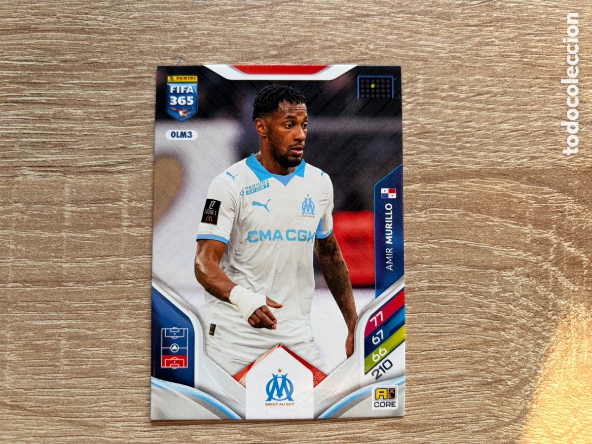 Cromos de f&uacute;tbol: OLM3 AMIR MURILLO PANINI FIFA 365 ADRENALYN XL 2026 OLYMPIQUE DE MARSEILLE
