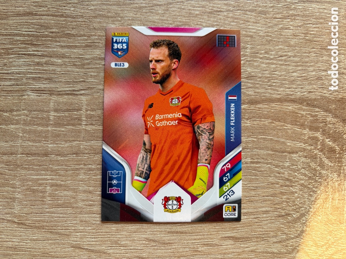 Fu&szlig;ball-Sticker: BLE3 MARK FLEKKEN PANINI FIFA 365 ADRENALYN XL 2026 BAYER 04 LEVERKUSEN