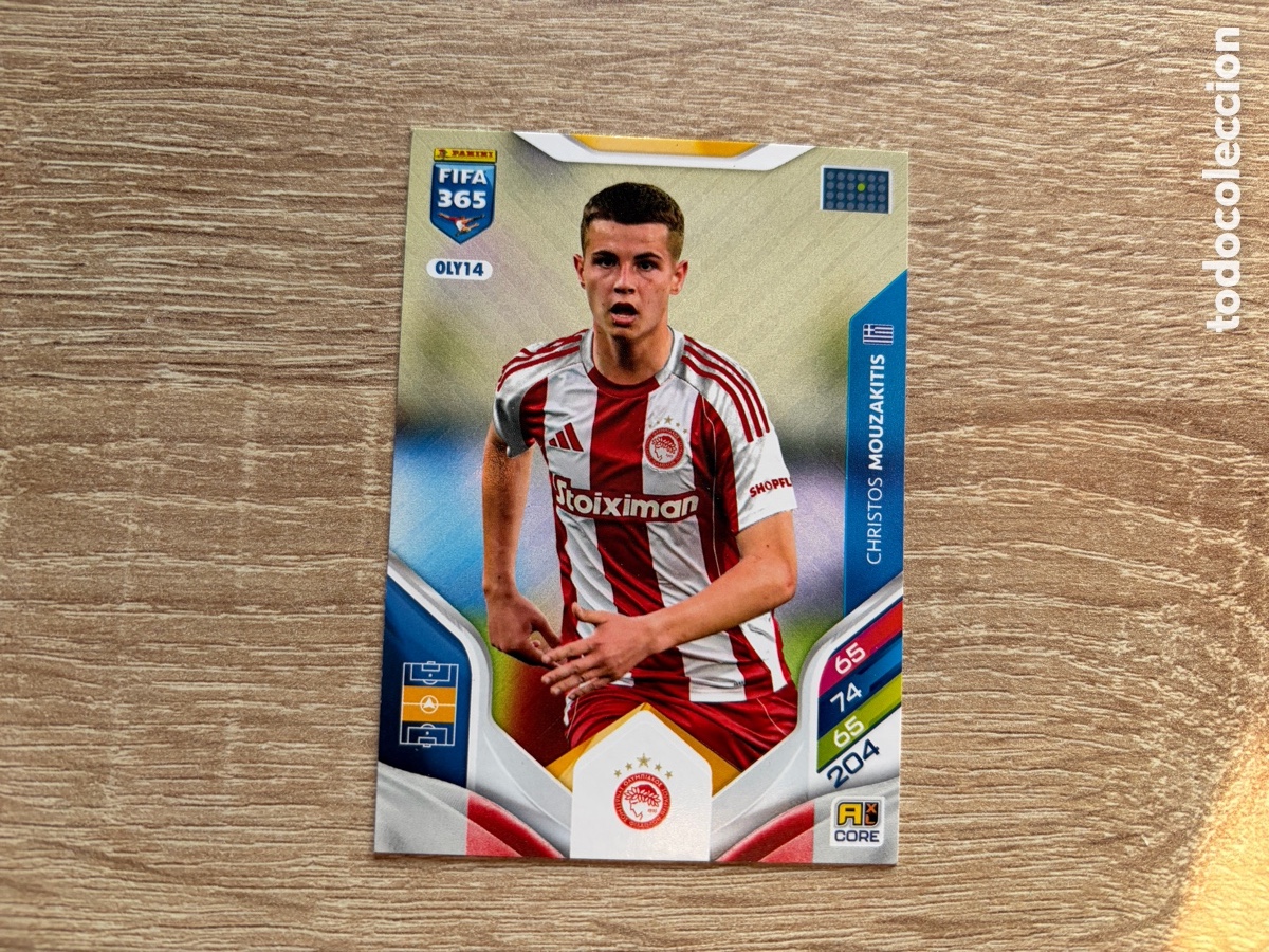 Fu&szlig;ball-Sticker: OLY14 CHRISTOS MOUZAKITIS PANINI FIFA 365 ADRENALYN XL 2026 OLYMPIACOS FC