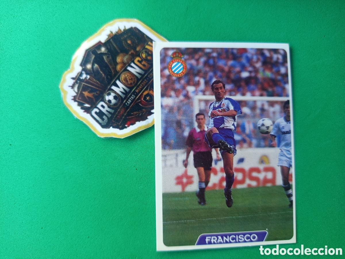 Cromos de f&uacute;tbol: ❇️ CROMO ⚽ CARD FRANCISCO ESPA&Ntilde;OL 102 FICHAS DE LA LIGA 95 96 1995 1996 MUNDICROMO ❇️