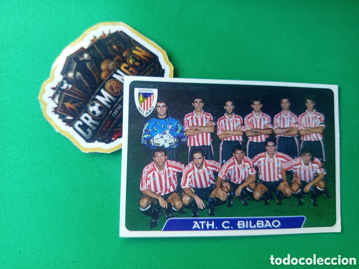 Cromos de f&uacute;tbol: ❇️ CROMO ⚽ CARD EQUIPO ATHLETIC DE BILBAO 127 FICHAS DE LA LIGA 95 96 1995 1996 MUNDICROMO ❇️
