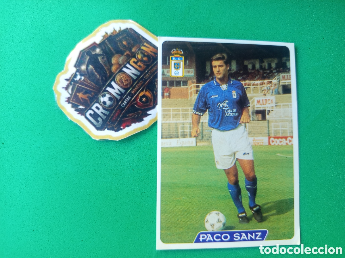 Cromos de f&uacute;tbol: ❇️ CROMO ⚽ CARD PACO SANZ OVIEDO 161 FICHAS DE LA LIGA 95 96 1995 1996 MUNDICROMO ❇️