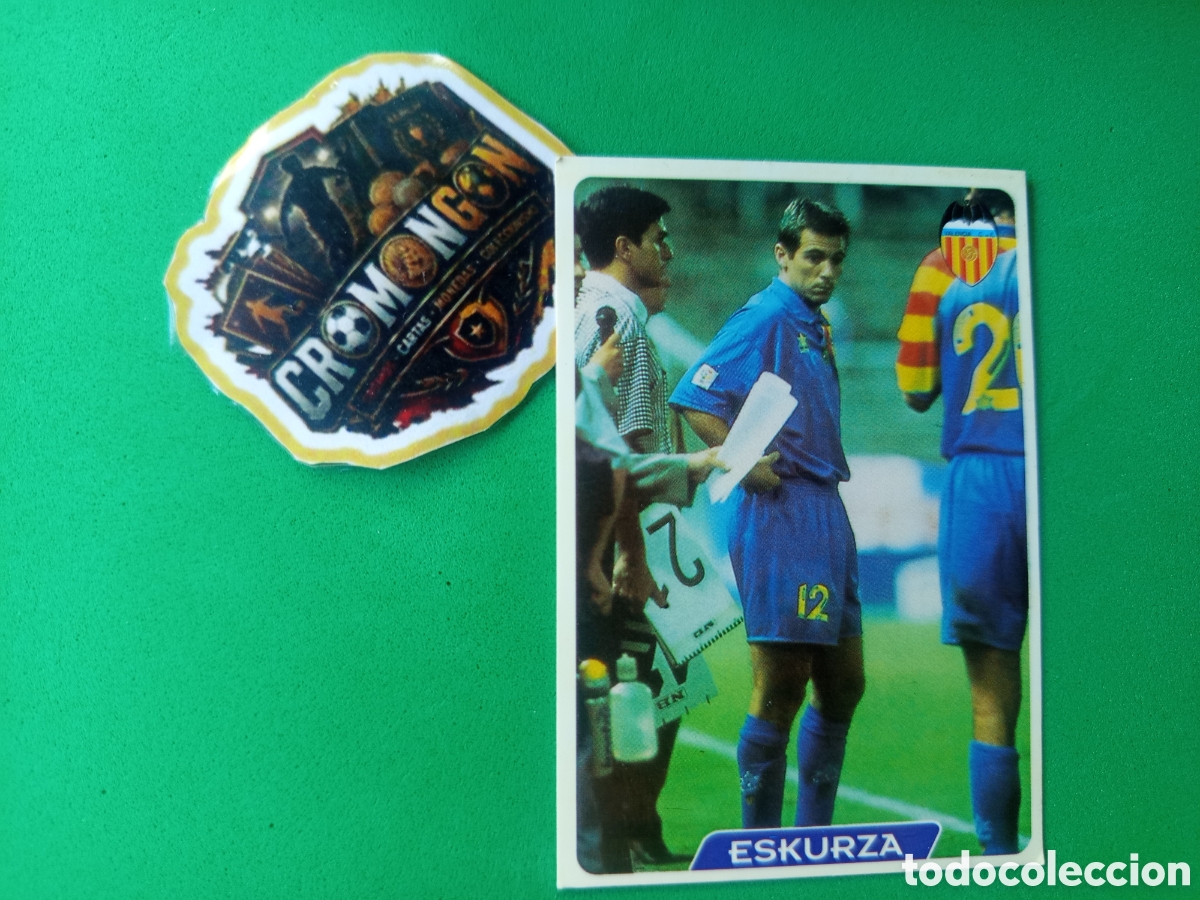 Fu&szlig;ball-Sticker: ❇️ CROMO ⚽ CARD ESKURZA VALENCIA 177 UH FICHAS DE LA LIGA 95 96 1995 1996 MUNDICROMO ❇️