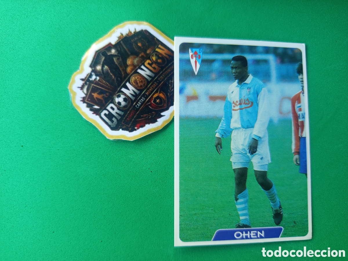 Cromos de f&uacute;tbol: ❇️ CROMO ⚽ CARD OHEN COMPOSTELA 284 FICHAS DE LA LIGA 95 96 1995 1996 MUNDICROMO ❇️