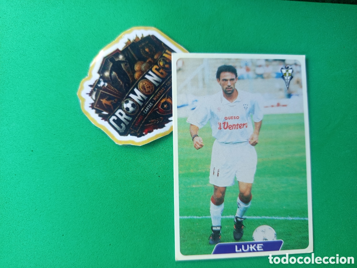 Cromos de f&uacute;tbol: ❇️ CROMO ⚽ CARD LUKE ALBACETE 306 FICHAS DE LA LIGA 95 96 1995 1996 MUNDICROMO ❇️