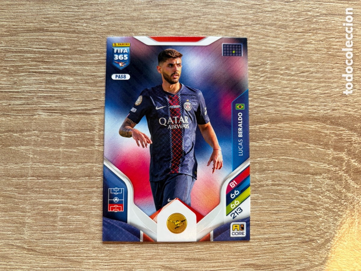 Fu&szlig;ball-Sticker: PAS8 LUCAS BERALDO PANINI FIFA 365 ADRENALYN XL 2026 PARIS SAINT-GERMAIN PSG