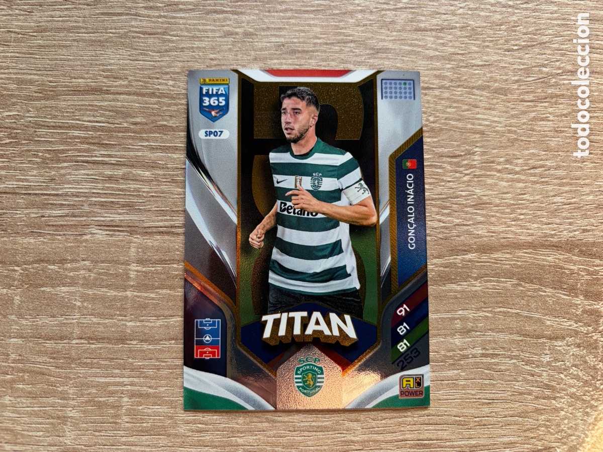Cromos de f&uacute;tbol: SPO7 GON&Ccedil;ALO IN&Aacute;CIO TITAN PANINI FIFA 365 ADRENALYN XL 2026 SPORTING CP