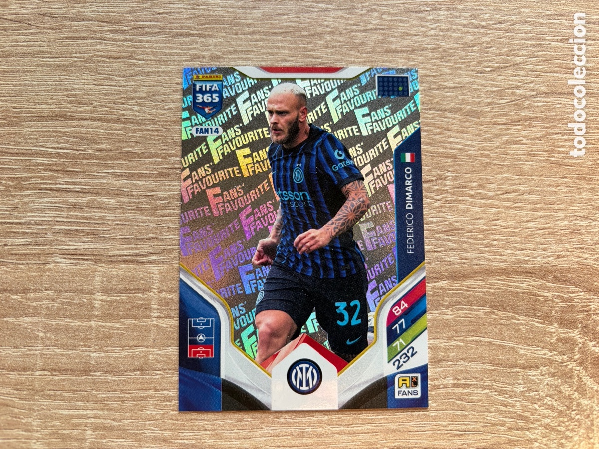 Cromos de f&uacute;tbol: FAN14 FEDERICO DIMARCO FANS' FAVOURITE PANINI FIFA 365 ADRENALYN XL 2026 INTER MILAN