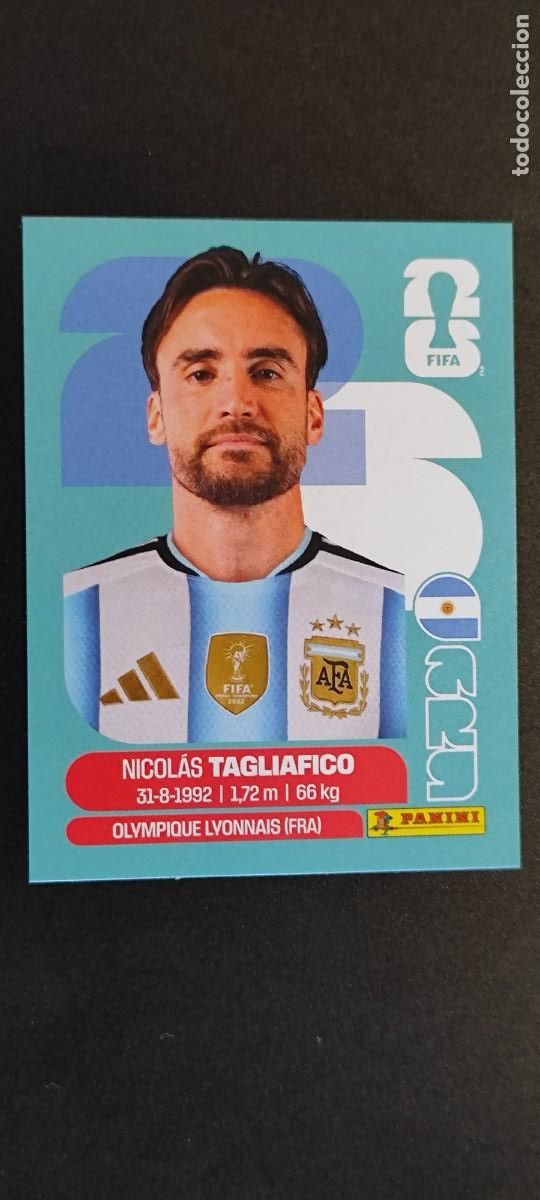 Cromos de f&uacute;tbol: FIFA WORLD CUP 2026 STICKER TAGLIAFICO ARGENTINA # ARG6 PANINI