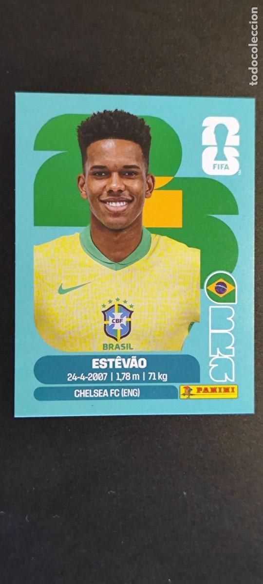 Cromos de f&uacute;tbol: FIFA WORLD CUP 2026 STICKER ESTEVAO BRASIL # BRA20 PANINI