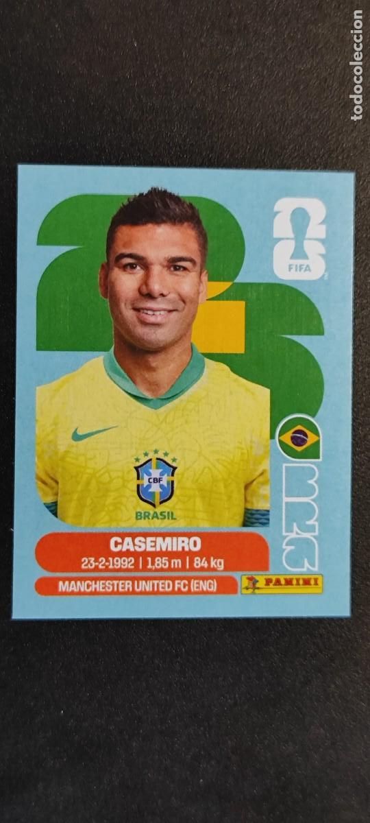 Cromos de f&uacute;tbol: FIFA WORLD CUP 2026 STICKER CASEMIRO BRASIL # BRA10 PANINI