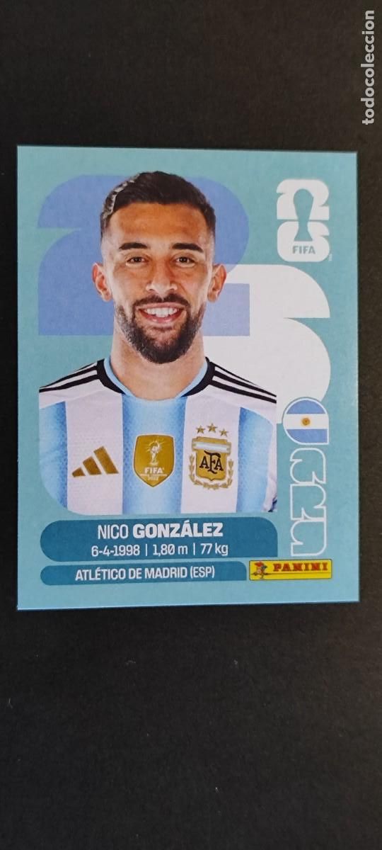 Cromos de f&uacute;tbol: FIFA WORLD CUP 2026 STICKER NICO GONZALEZ ARGENTINA # ARG16 PANINI