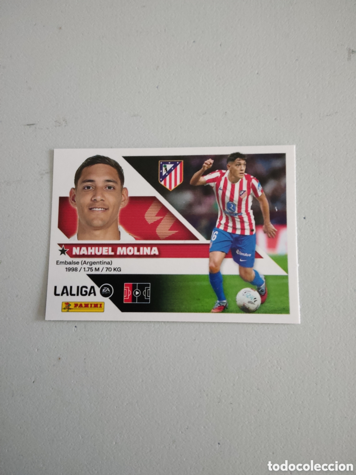 Cromos de f&uacute;tbol: 6 NAHUEL MOLINA ATLETICO MADRID LIGA ESTE 2026 2027
