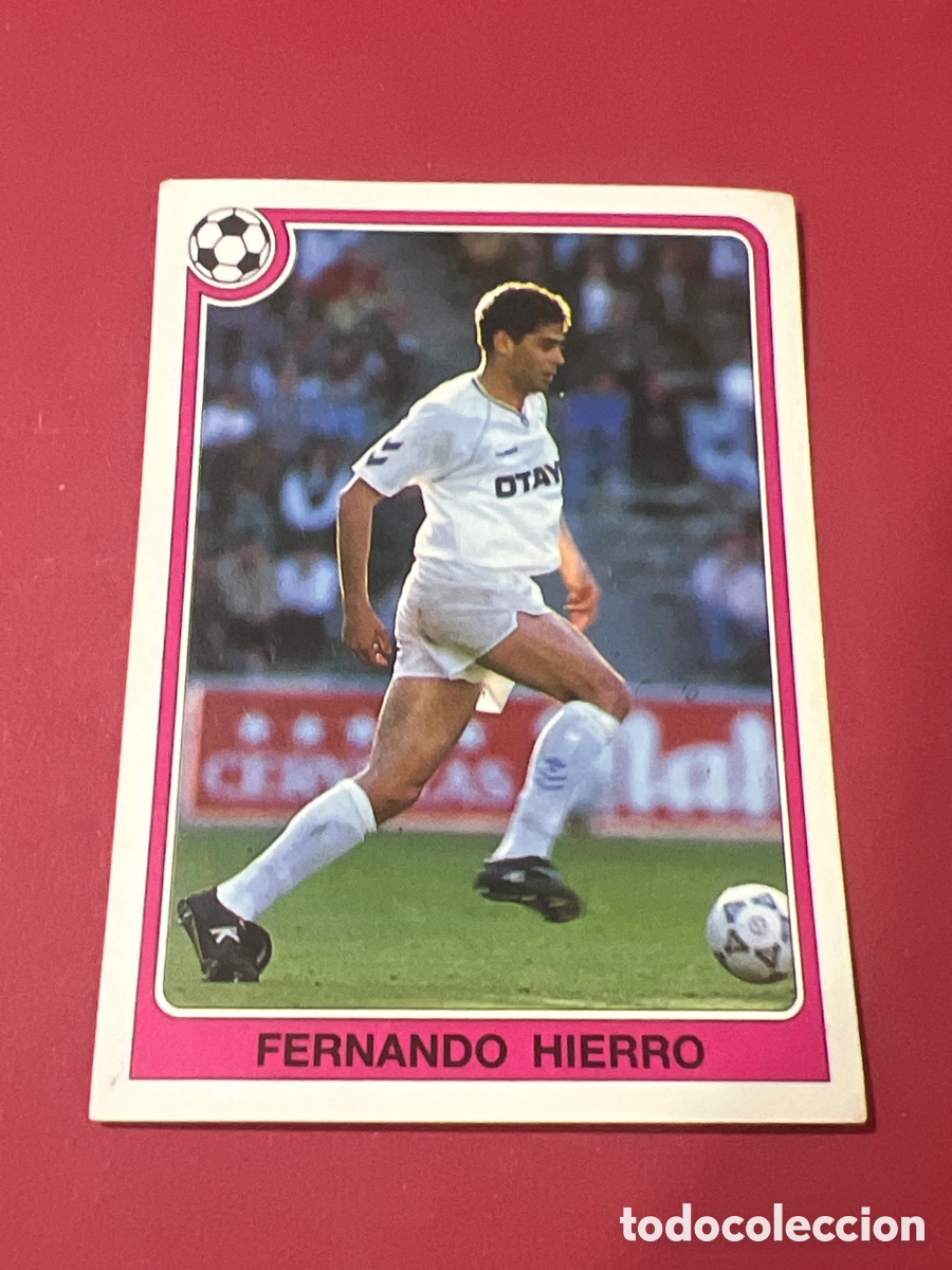 Cromos de f&uacute;tbol: C9688. 111 FERNANDO HIERRO REAL MADRID FUTBOL 92 93 LIGA PANINI NUNCA PEGADO SIN DESPEGAR