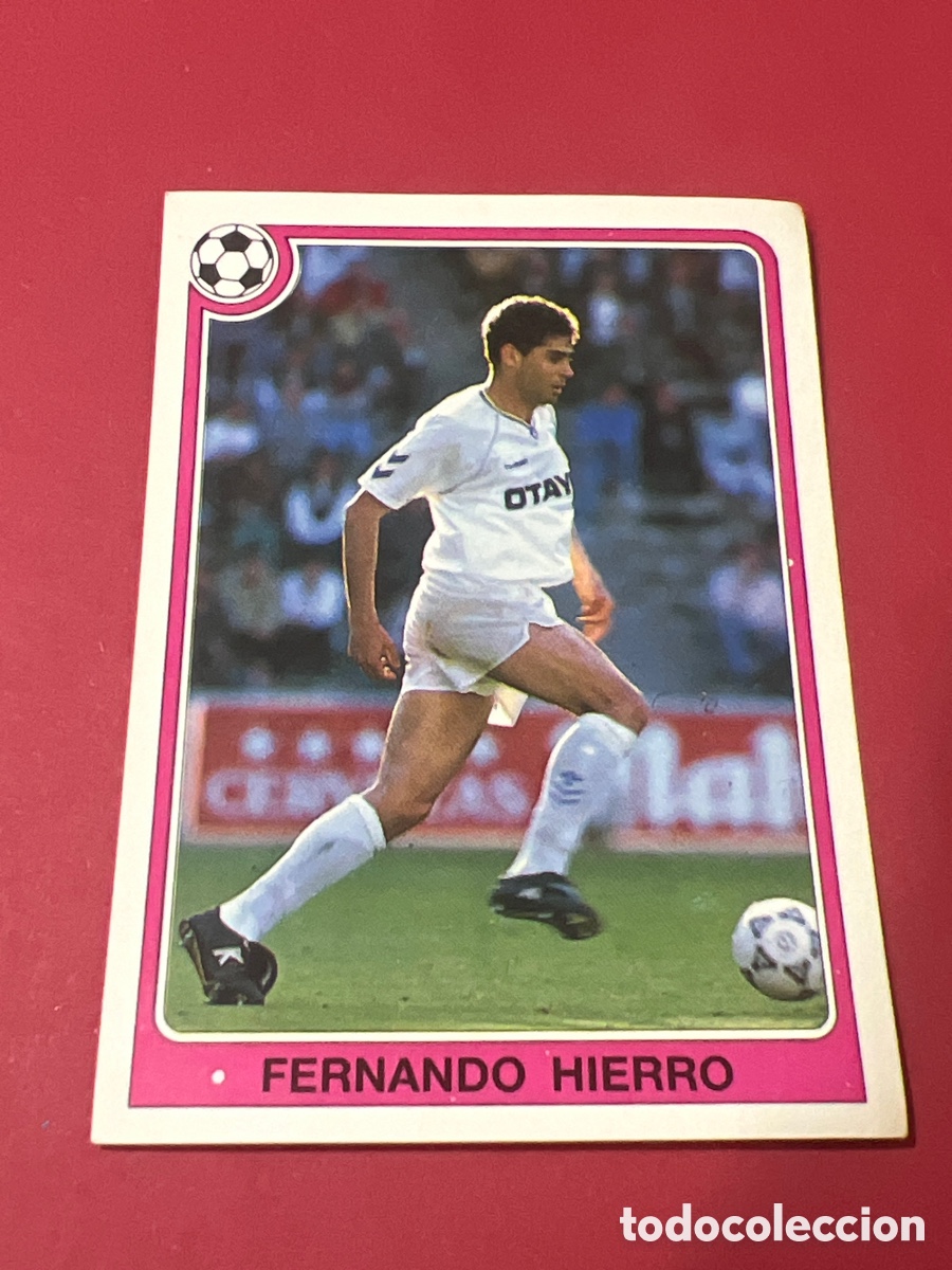 Cromos de f&uacute;tbol: C9689. 111 FERNANDO HIERRO REAL MADRID FUTBOL 92 93 LIGA PANINI NUNCA PEGADO SIN DESPEGAR