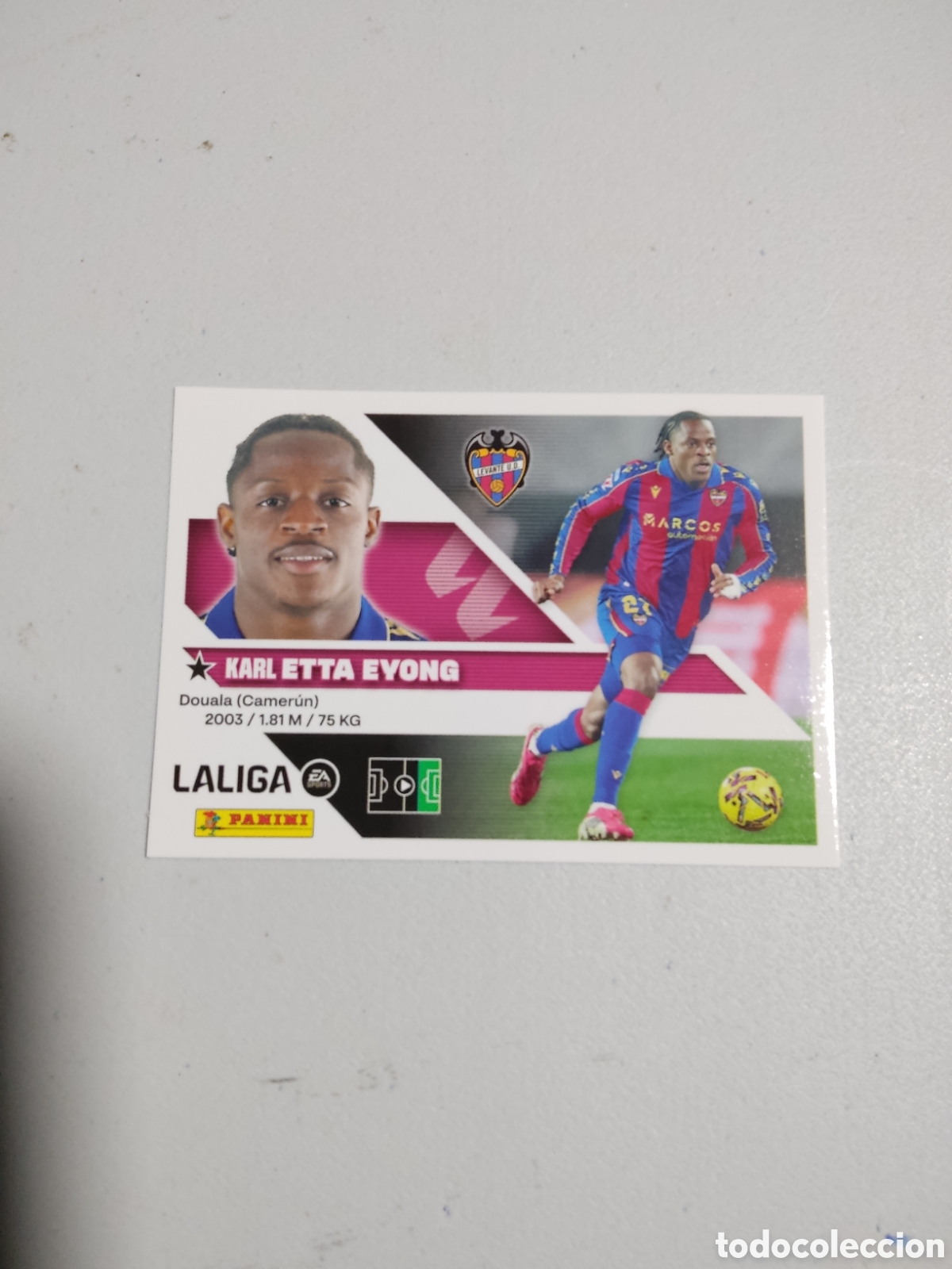 Cartes &agrave; collectionner de Football: 19 ETTA EYONG LEVANTE LIGA ESTE 2026 2027