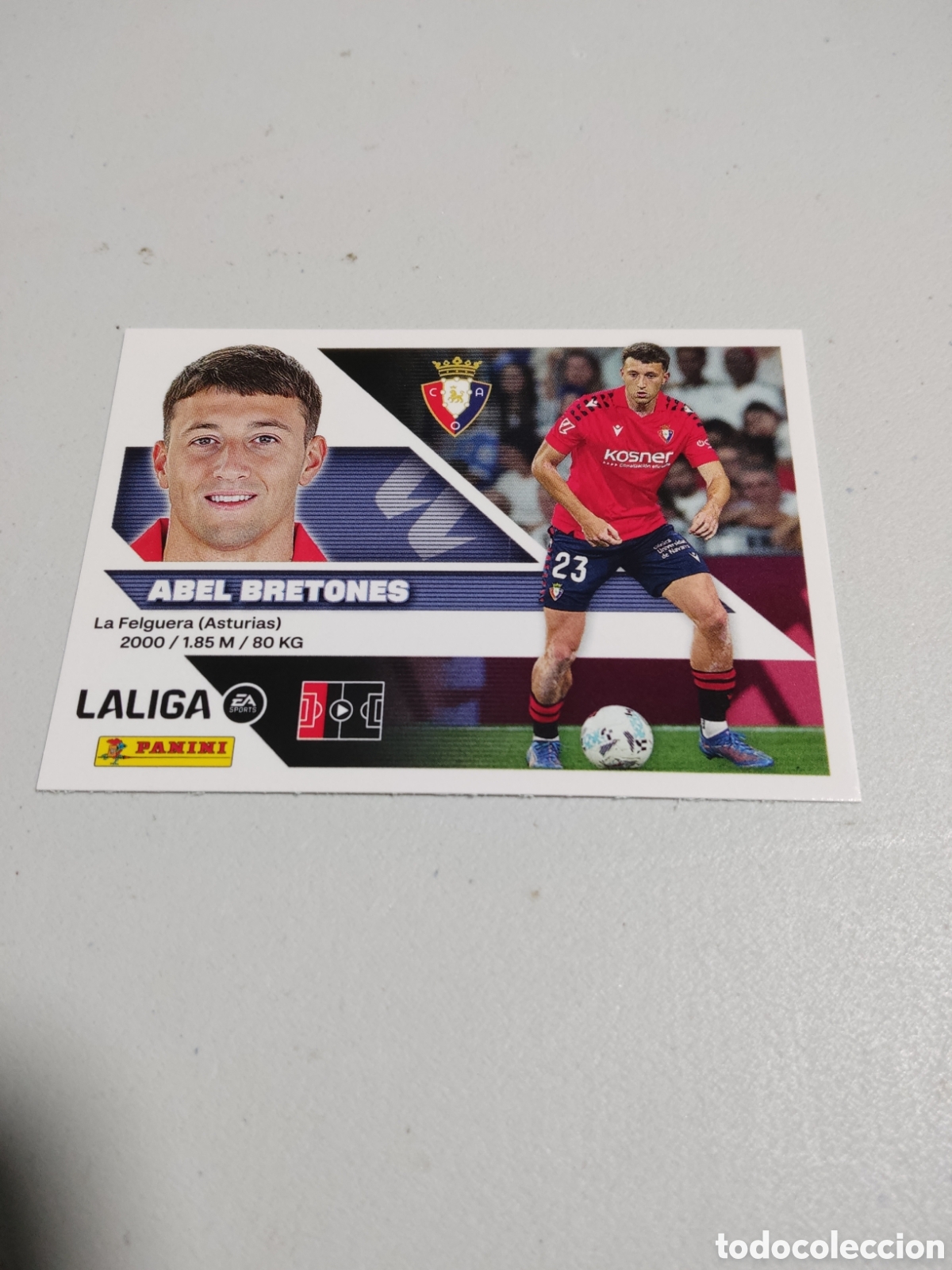 Cromos de f&uacute;tbol: 9 ABEL BRETONES OSASUNA LIGA ESTE 2026 2027