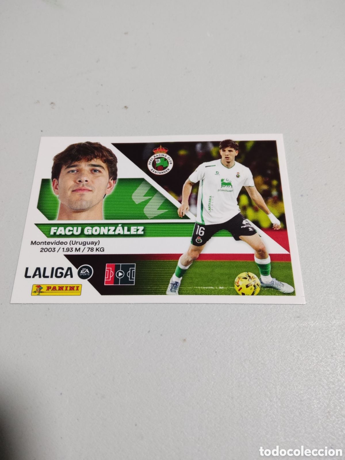 Cromos de f&uacute;tbol: 7 FACU GONZALEZ RACING SANTANDER LIGA ESTE 2026 2027