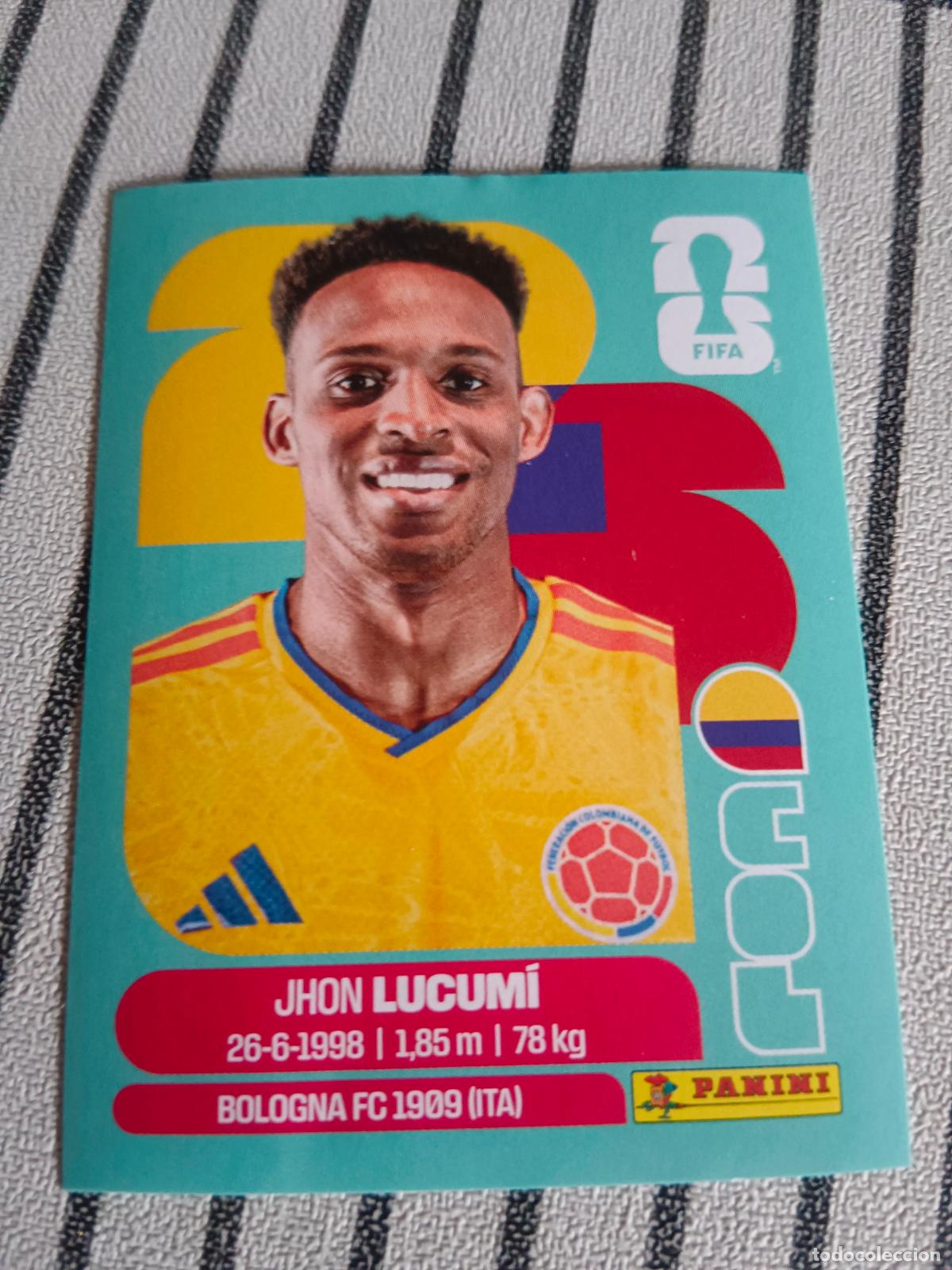 Cromos de f&uacute;tbol: MUNDIAL 2026 ESTADOS UNIDOS USA MEXICO MEJICO CANADA COL 8 COL8 JHON LUCUMI COLOMBIA FIFA