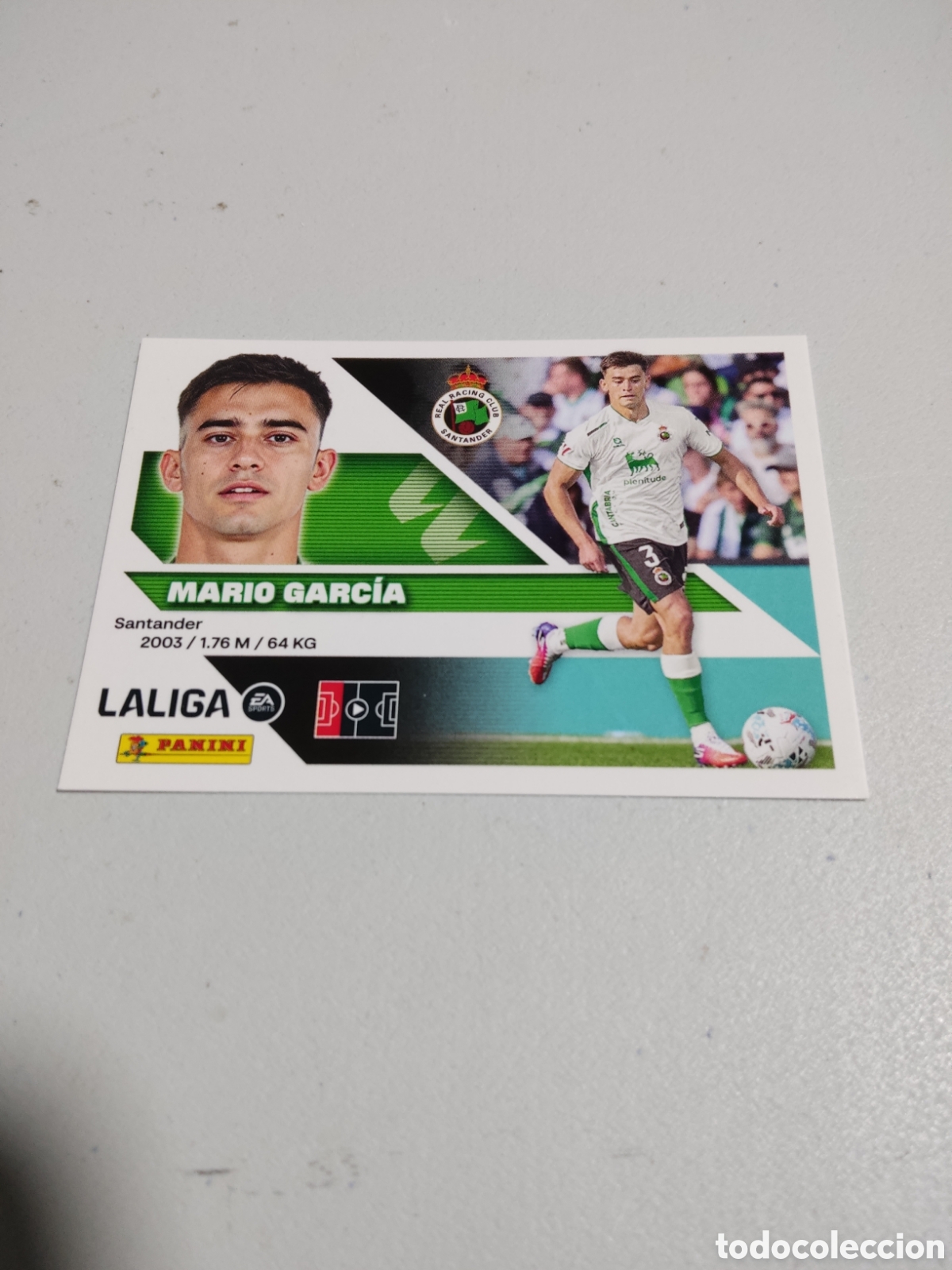 Cromos de f&uacute;tbol: 9 B MARIO GARCIA RACING SANTANDER LIGA ESTE 2026 2027