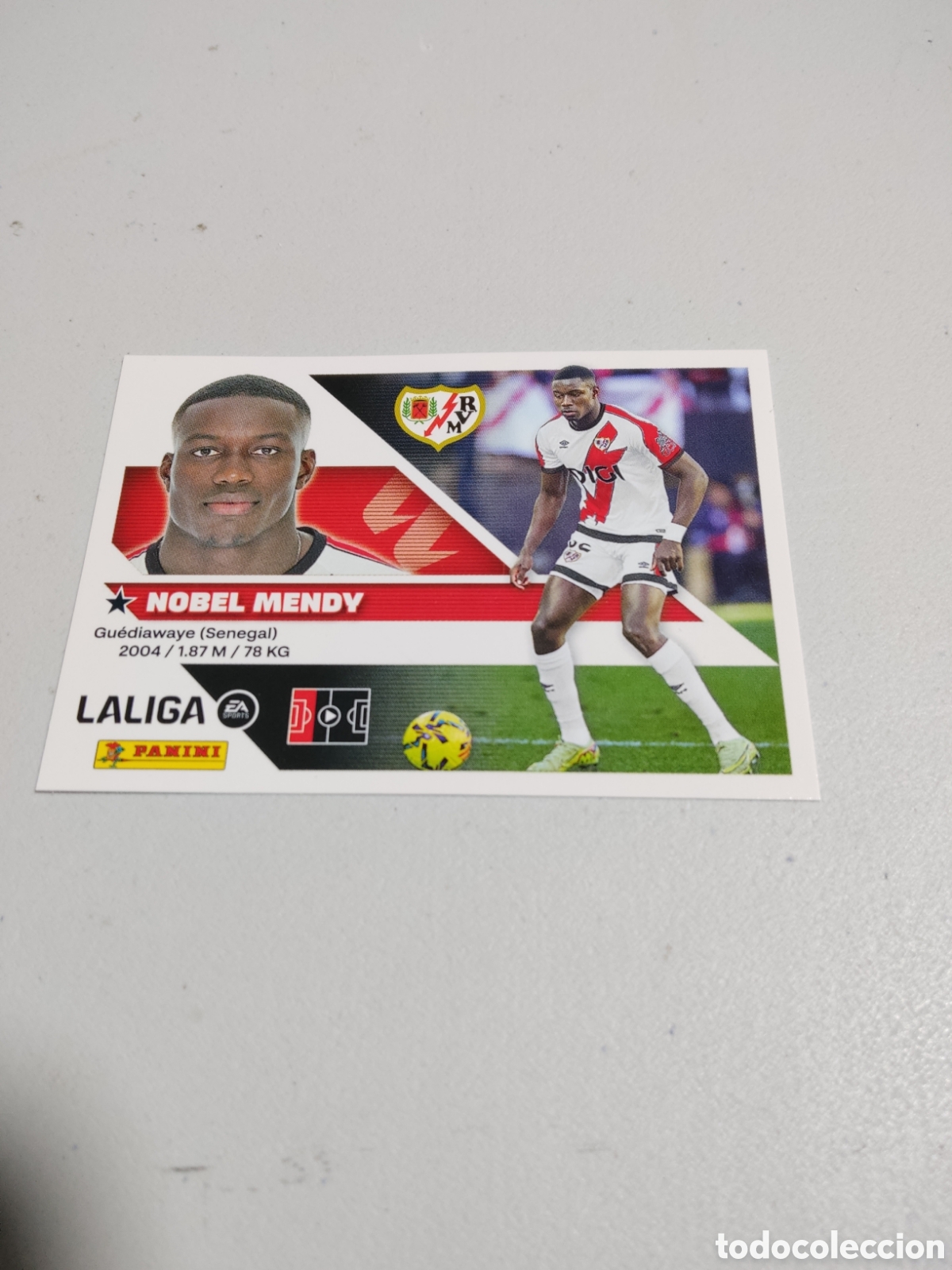 Cromos de f&uacute;tbol: 7 NOBEL MENDY RAYO VALLECANO LIGA ESTE 2026 2027