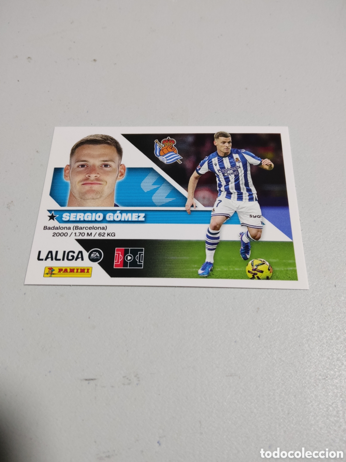 Cromos de f&uacute;tbol: 8 SERGIO GOMEZ REAL SOCIEDAD LIGA ESTE 2026 2027