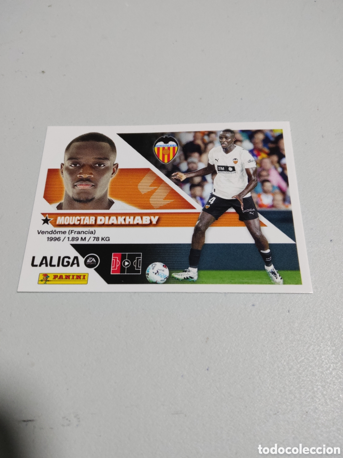 Cromos de f&uacute;tbol: 8 B DIAKHABY VALENCIA LIGA ESTE 2026 2027
