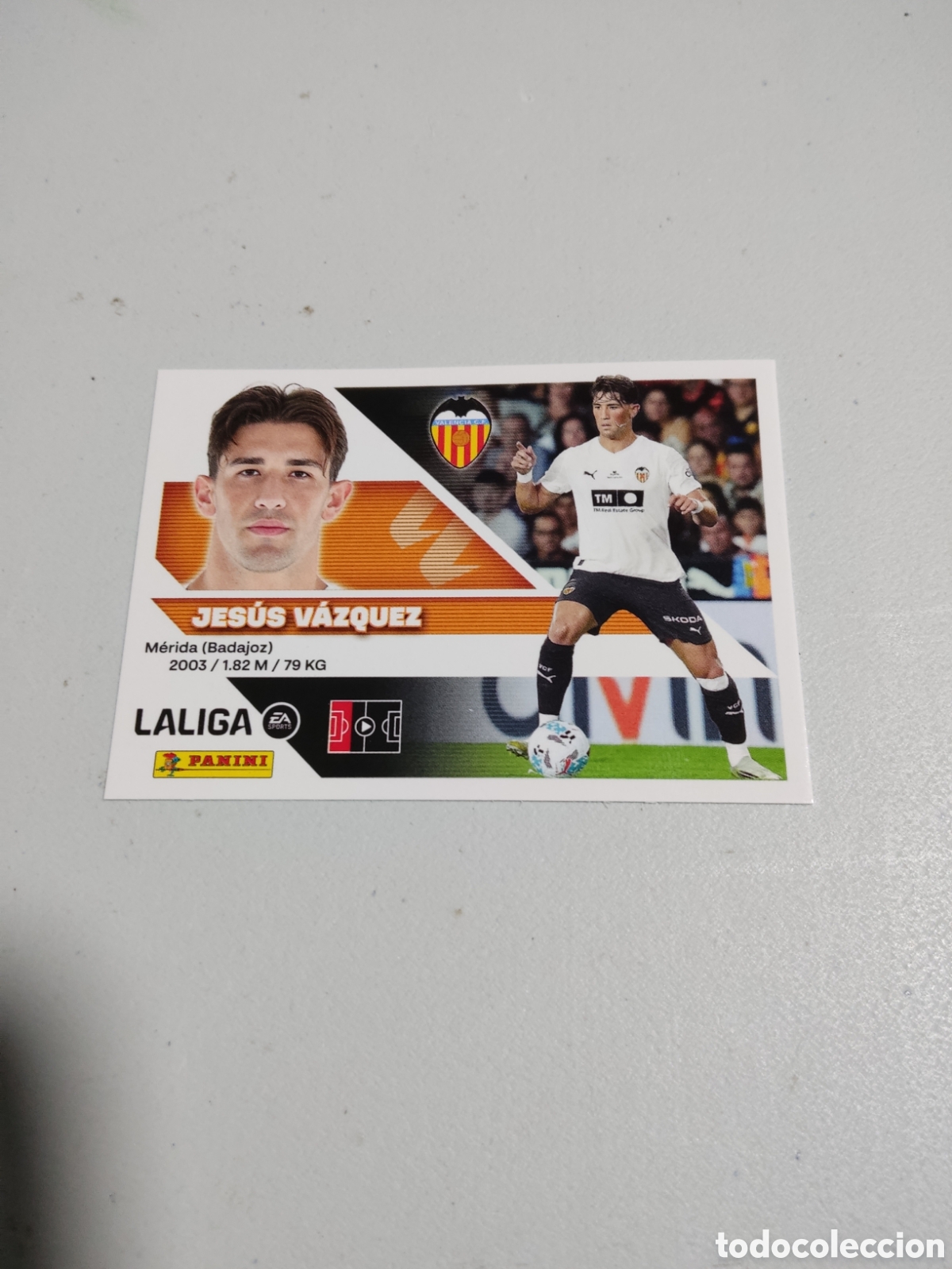 Cromos de f&uacute;tbol: 10 JESUS VAZQUEZ VALENCIA LIGA ESTE 2026 2027