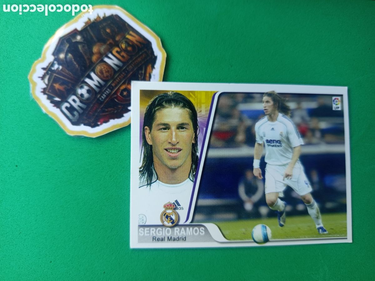 Cromos de f&uacute;tbol: ❇️ CROMO ⚽ CARD SERGIO RAMOS REAL MADRID 07 08 2007 2008 EDICIONES ESTADIO ❇️