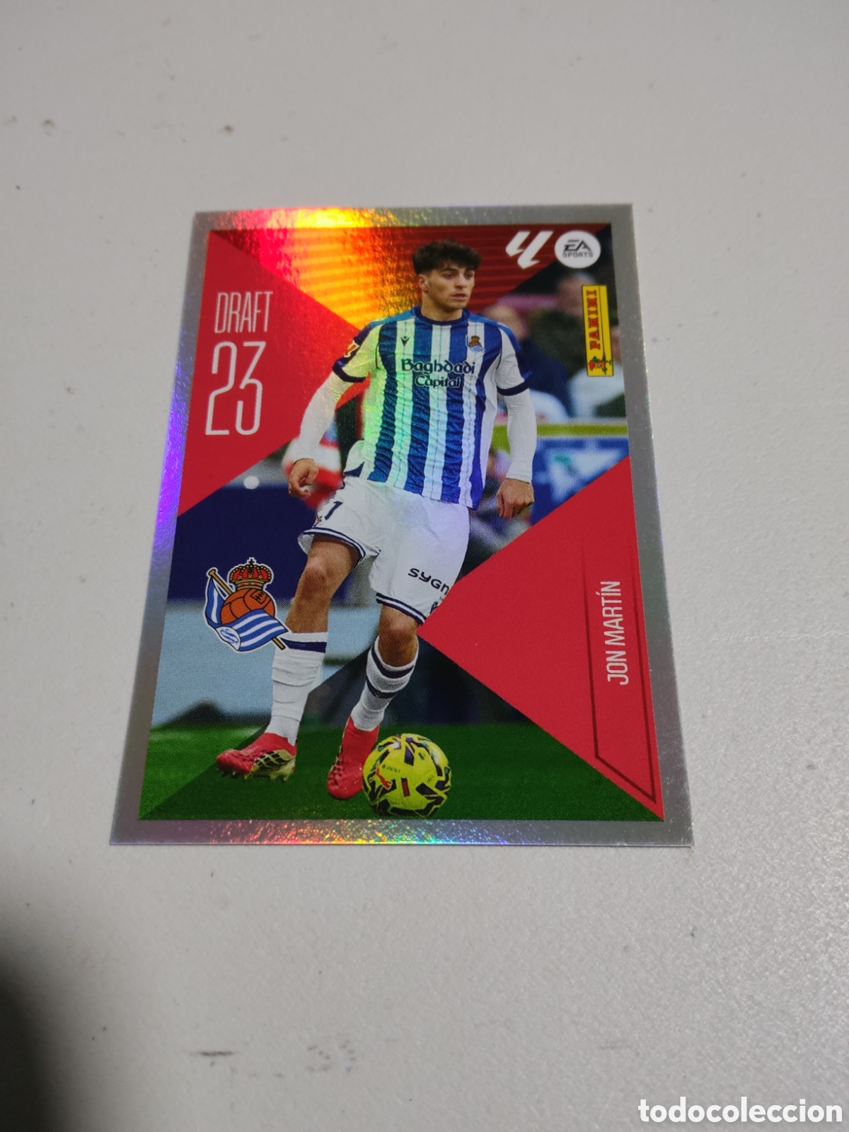 Cromos de f&uacute;tbol: 13 JON MARTIN DRAFT 23 REAL SOCIEDAD LIGA ESTE 2026 2027
