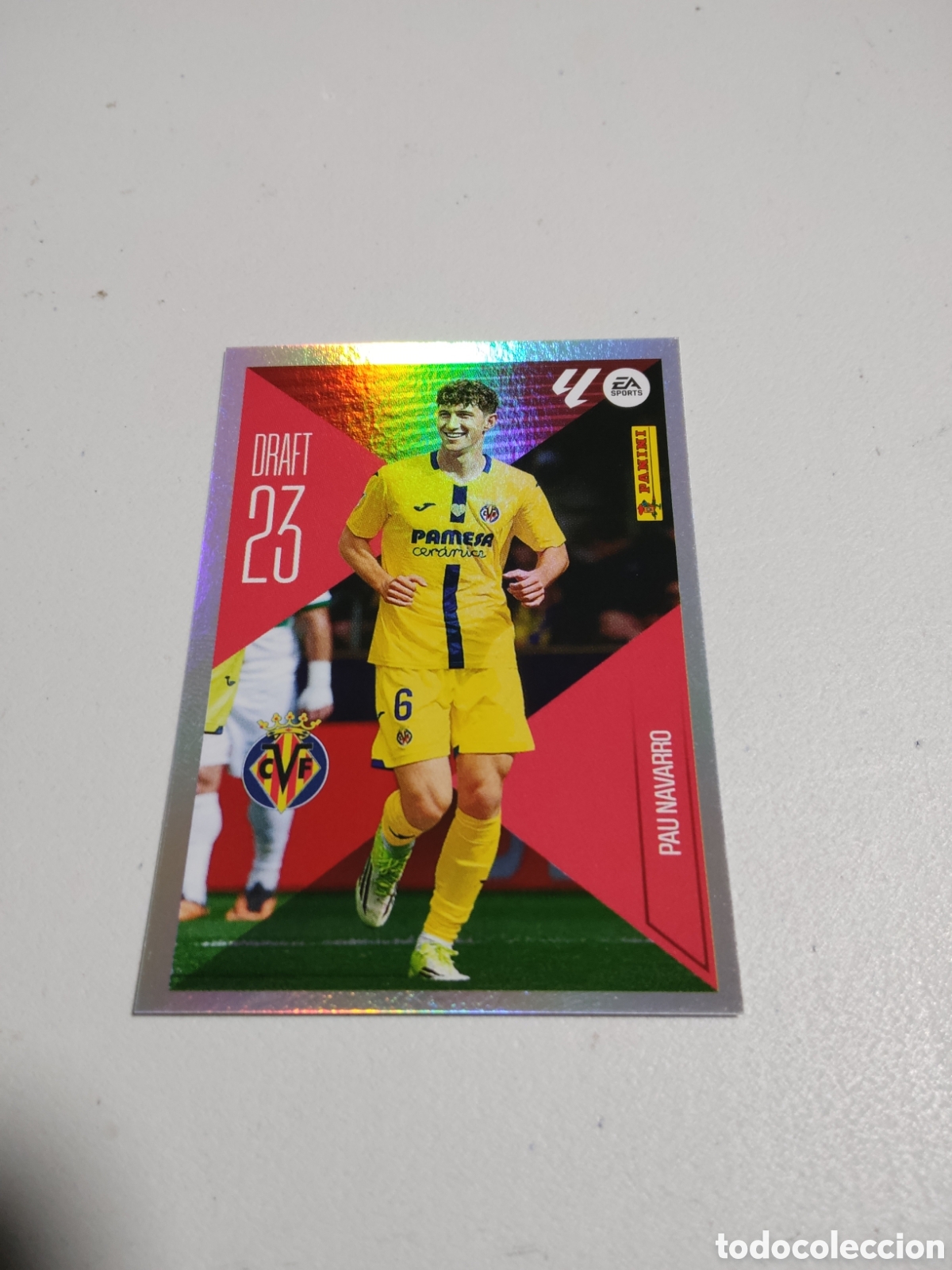 Cromos de f&uacute;tbol: 18 PAU NAVARRO DRAFT 23 VILLARREAL LIGA ESTE 2026 2027