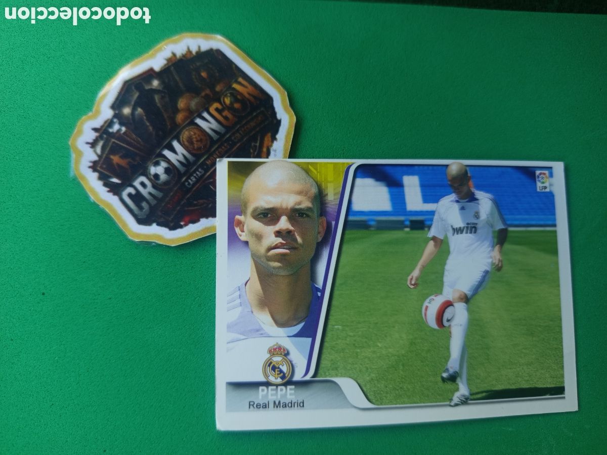 Cromos de f&uacute;tbol: ❇️ CROMO ⚽ CARD PEPE REAL MADRID 9 07 08 2007 2008 EDICIONES ESTADIO ❇️