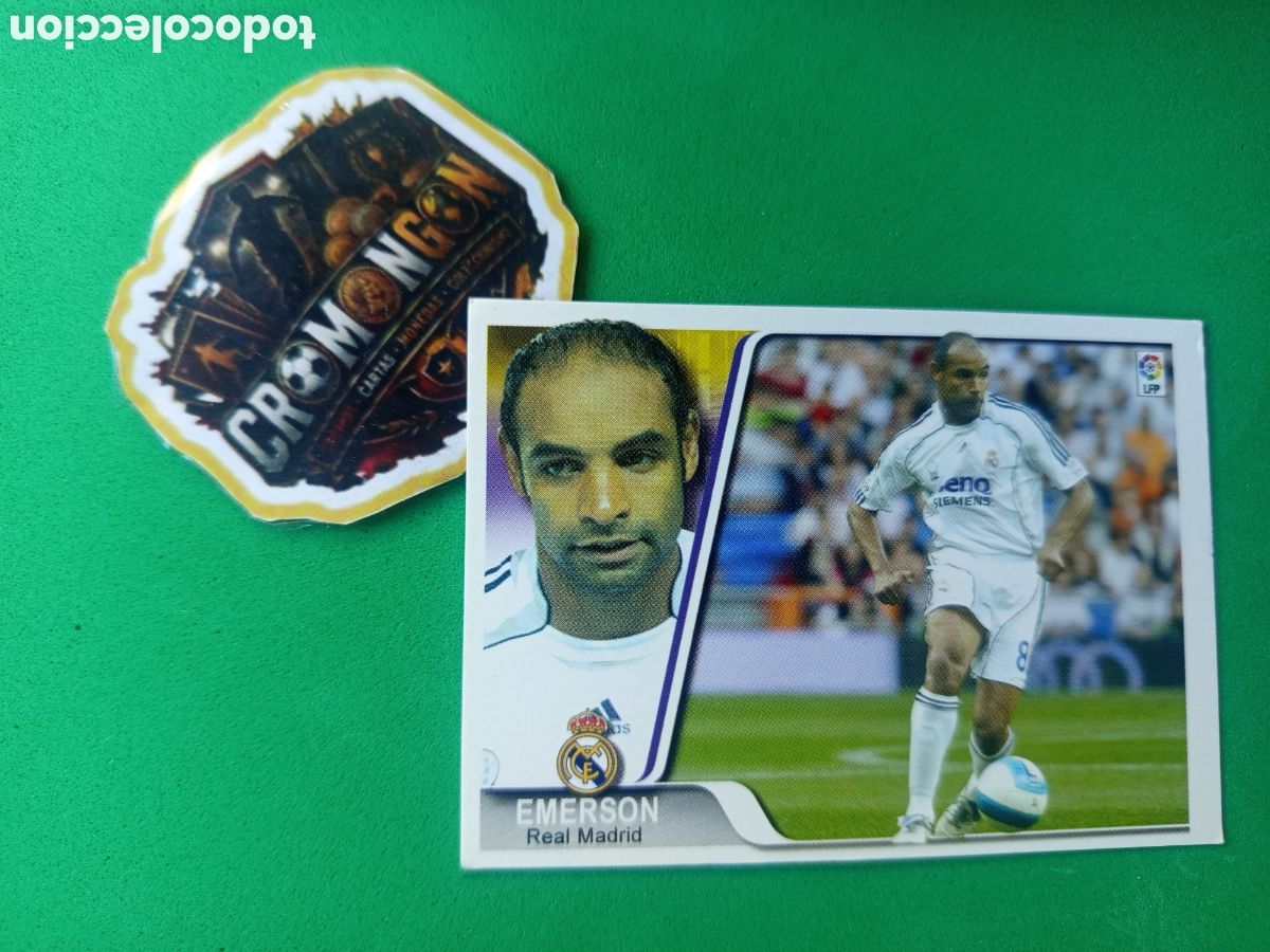 Cromos de f&uacute;tbol: ❇️ CROMO ⚽ CARD EMERSON REAL MADRID 12 07 08 2007 2008 EDICIONES ESTADIO ❇️
