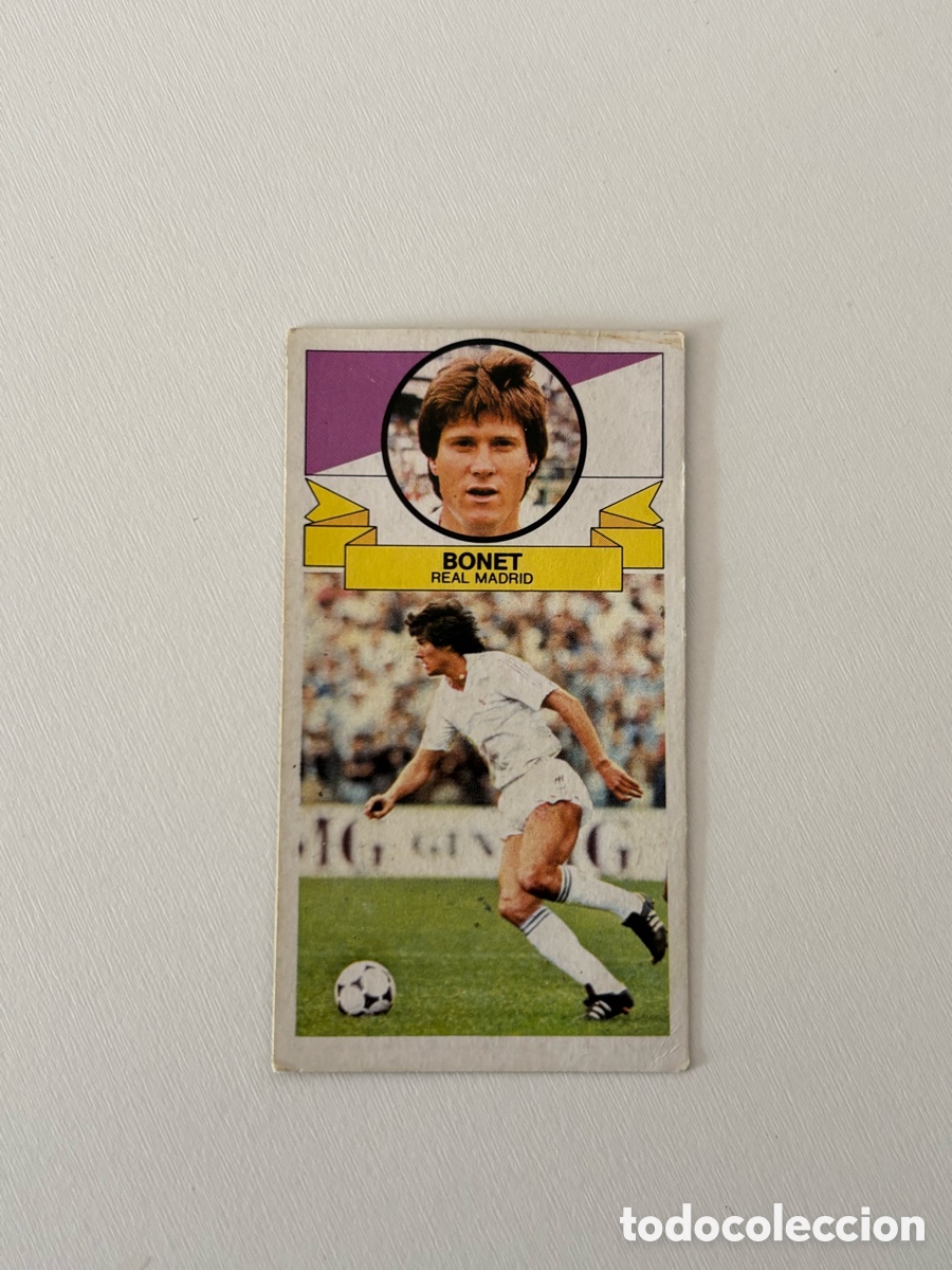 Cromos de f&uacute;tbol: BONET REAL MADRID SIN PUBLICIDAD LIGA ESTE 85 86 DESPEGADO 1985 1986