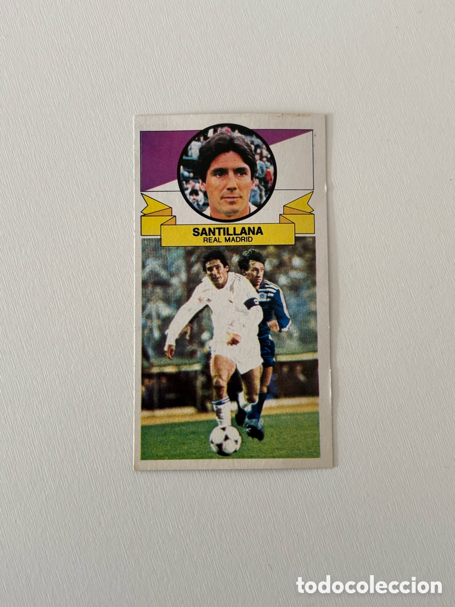 Cromos de f&uacute;tbol: SANTILLANA REAL MADRID SIN PUBLICIDAD LIGA ESTE 85 86 DESPEGADO 1985 1986