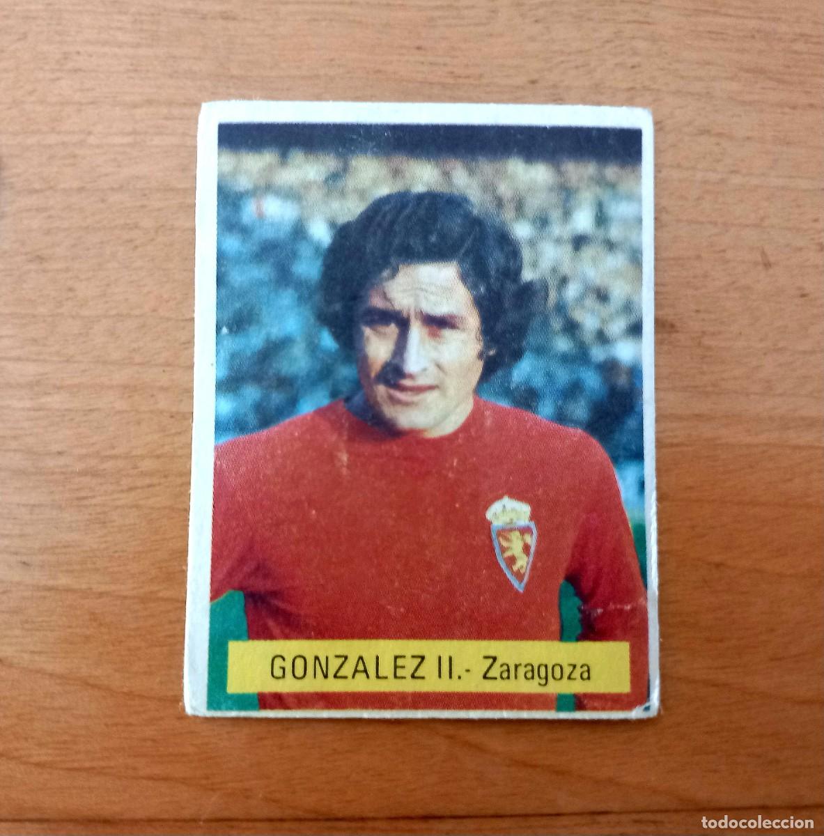 Cromos de f&uacute;tbol: Gonzalez II Real Zaragoza 75 76 EDICIONES FINI