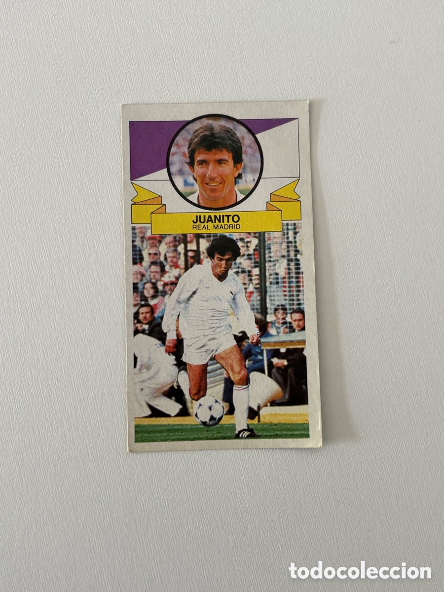 Cromos de f&uacute;tbol: JUANITO REAL MADRID SIN PUBLICIDAD LIGA ESTE 85 86 DESPEGADO 1985 1986
