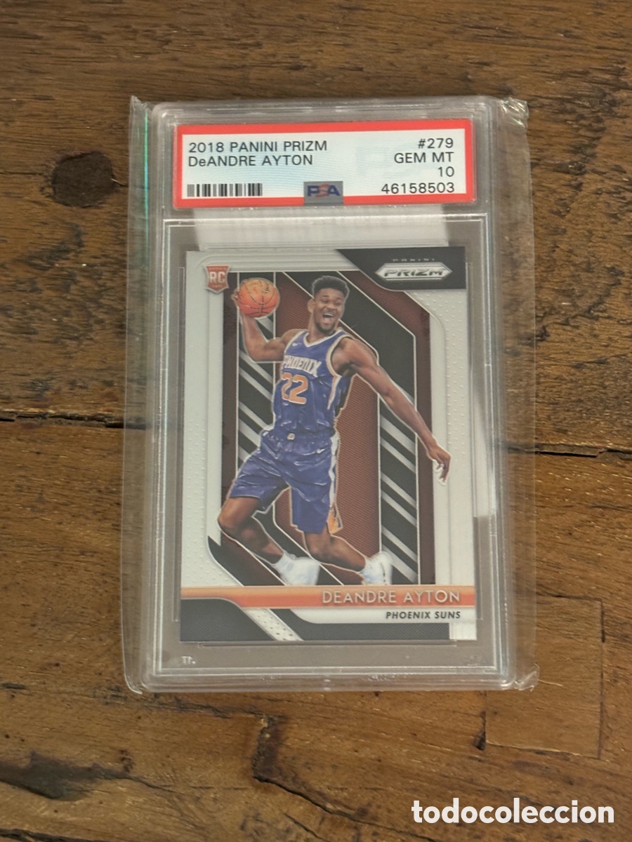 Cartes &agrave; collectionner de Football: Prizm Basketball 2018-19 Deandre Ayton Rookie RC Base PSA 10 #279