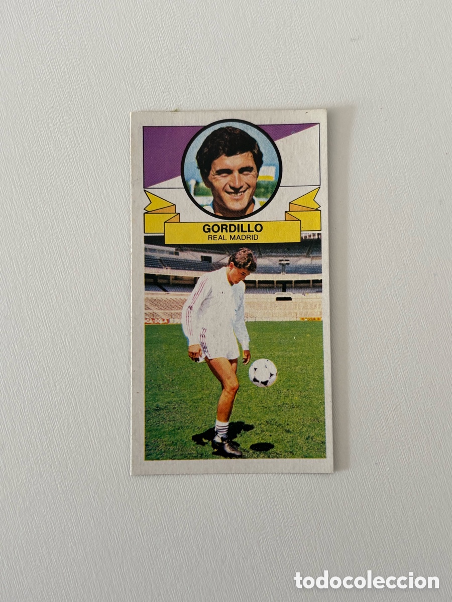 Cromos de f&uacute;tbol: GORDILLO FICHAJE 20 REAL MADRID SIN PUBLICIDAD LIGA ESTE 85 86 DESPEGADO 1985 1986