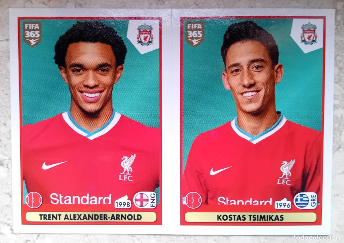 Cromos de f&uacute;tbol: Figurina Panini 2020-21 Cromo Fifa 365 2021 Alexander Arnold Tsimikas Liverpool n 31