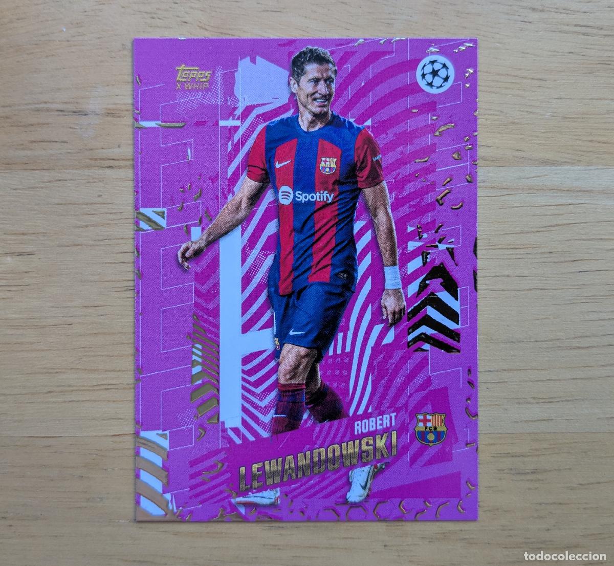 Cromos de f&uacute;tbol: TOPPS GOLD 2023-2024 - ROBERT LEWANDOWSKI - FC BARCELONA - ELITE
