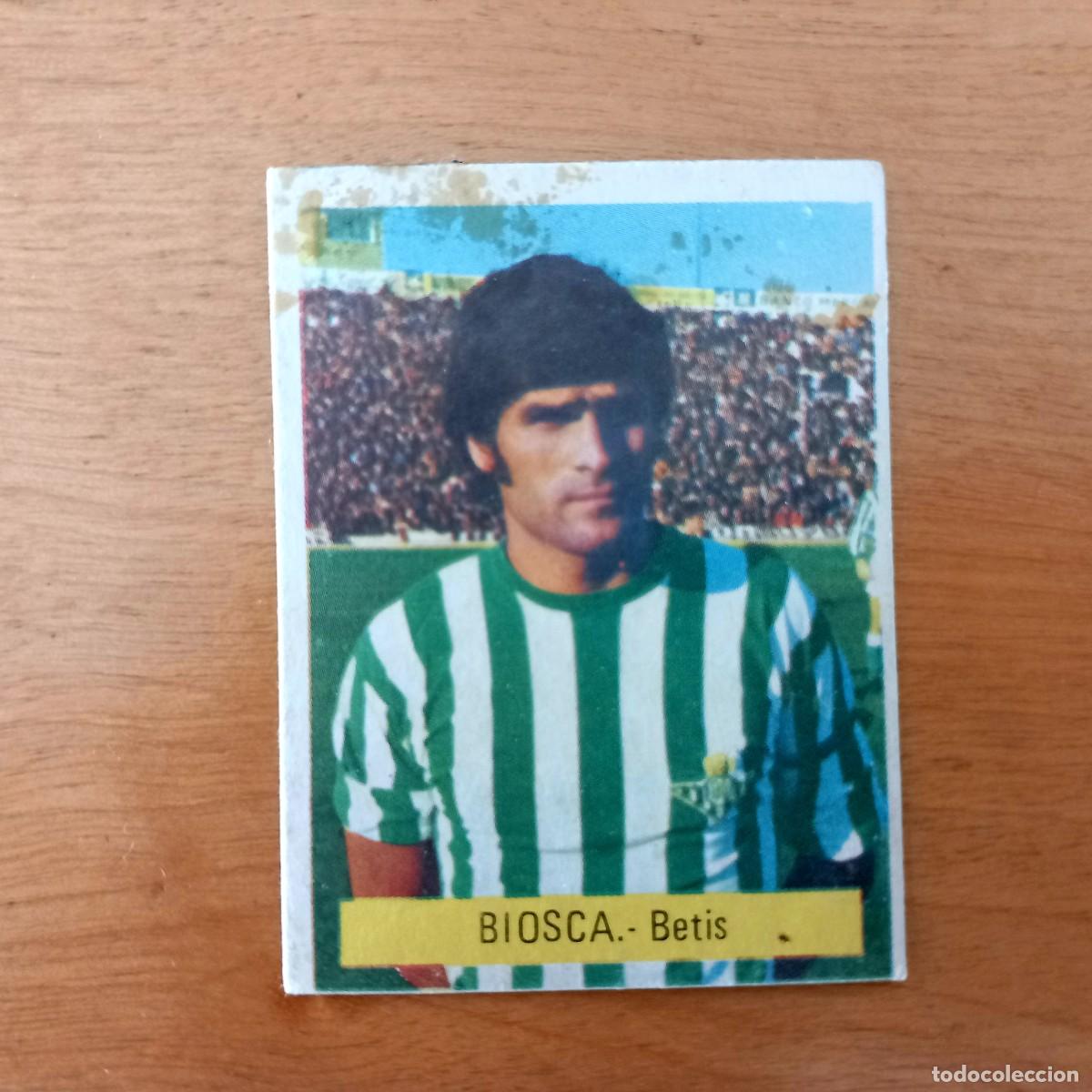 Cromos de f&uacute;tbol: Biosca Real Betis 75 76 EDICIONES FINI