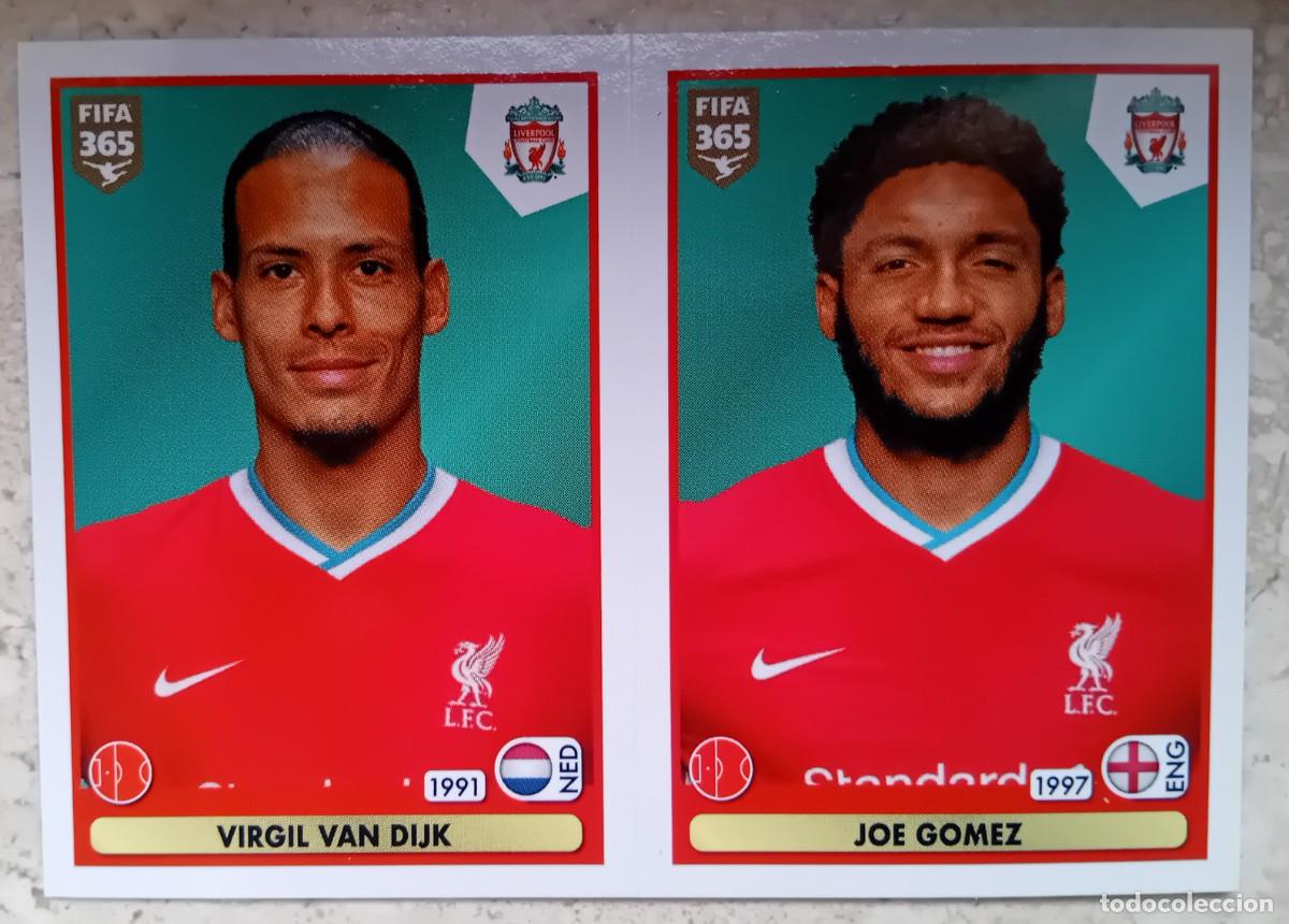 Fu&szlig;ball-Sticker: Figurina Panini 2020-21 Cromo Fifa 365 2021 Van Dijk Joe Gomez Liverpool n 29