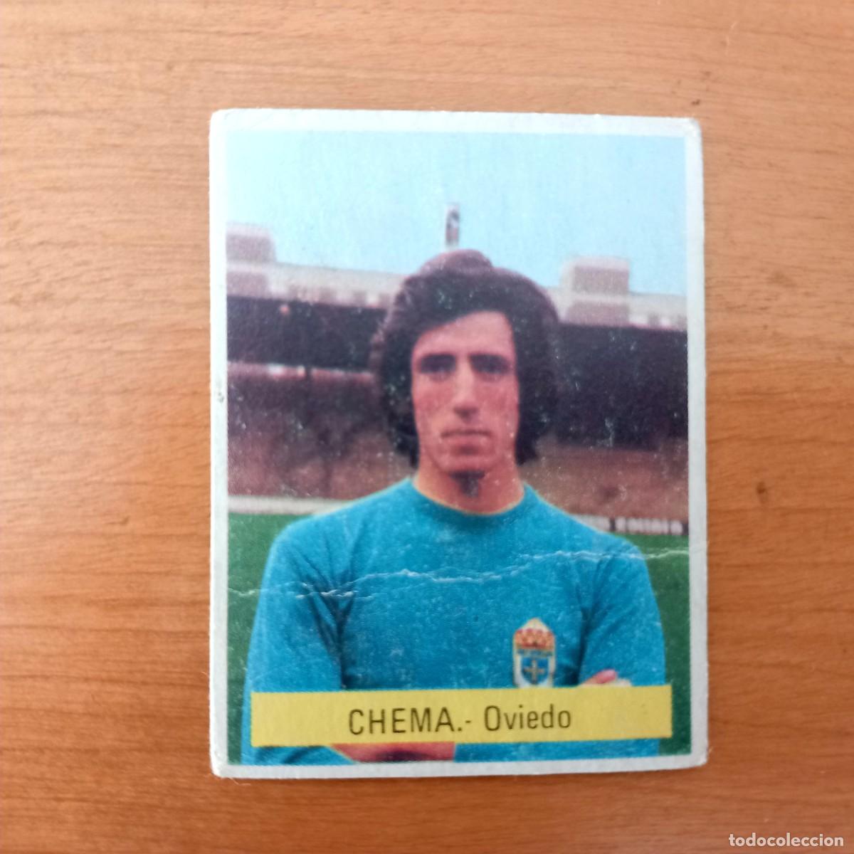 Cromos de f&uacute;tbol: Chema Real Oviedo75 76 EDICIONES FINI
