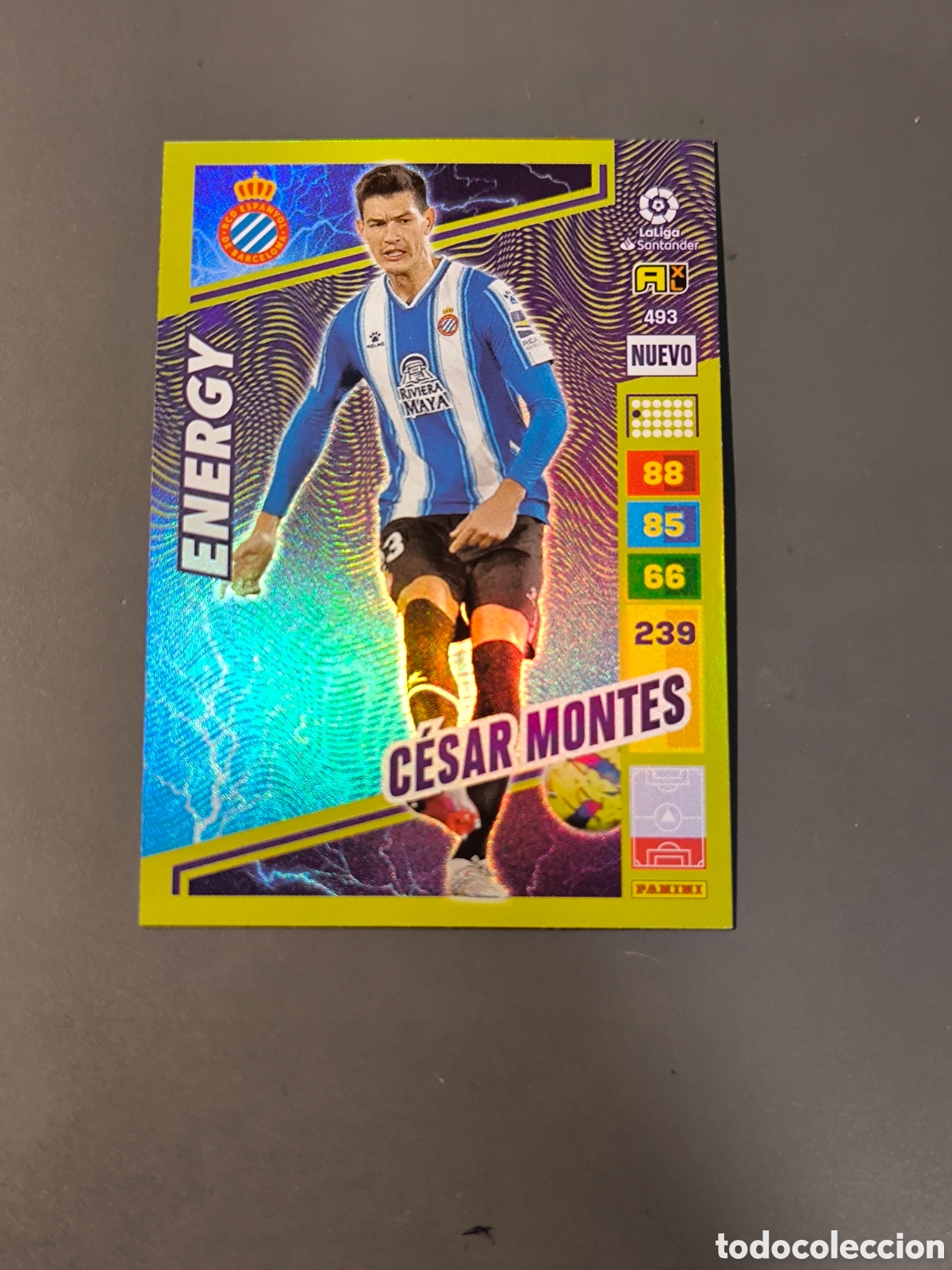 Cromos de f&uacute;tbol: CESAR MONTES 493 Nuevo Energy Espanyol Adrenalyn 23 24